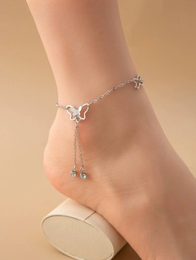 FLUTTERING MELODIES - CASUAL SILVER ANKLET