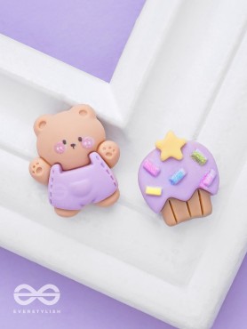 SUGARHUG & SNUGGLES - MISMATCHED ACRYLIC EARRINGS