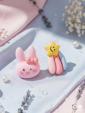 HOPS 'N HUES - MISMATCHED ACRYLIC EARRINGS