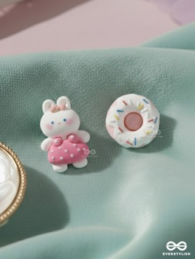 DONUT DARLINGS - MISMATCHED ACRYLIC STUD EARRINGS