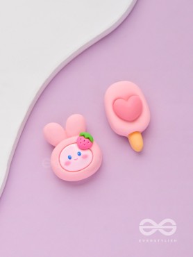 Sundaes N' Berries - Mismatched Acrylic Earrings