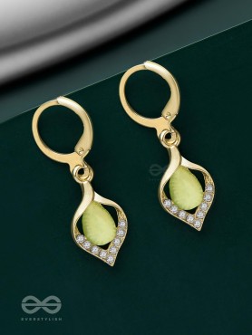 Aurora Canopy - Golden Embellished Earrings