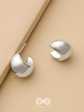 The Grandeur Drops - Silver Statement Earrings 
