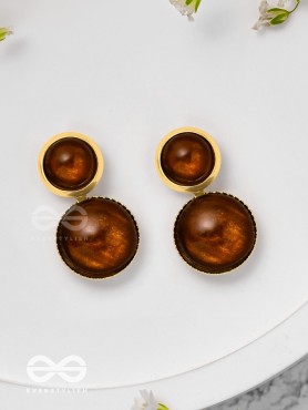 Earthy Treasures - Golden Earrings