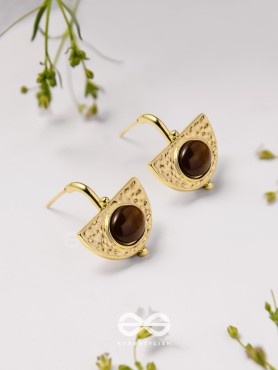 Coffee Bean Beauties - Golden Earrings