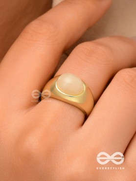 The Latte Lullaby - Golden Ring (Adjustable)