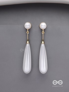 Ivory Drops- Graceful Drop Earrings