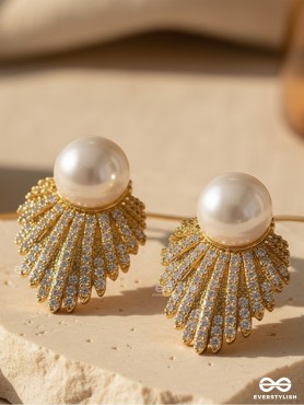 SERENE LEAF – CLASSIC PEARL TOPS WITH GOLDEN LEAF MOTIF
