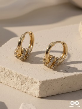SPARKLE CIRCULET – CHARMING GOLD HOOP EARRINGS