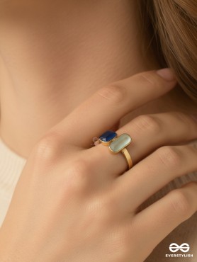 ECLIPSE – CONTRAST STONE ADJUSTABLE RING