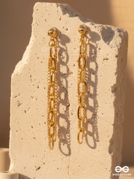 CHAIN CRUSH – BOLD LAYERED CHAIN EARRINGS