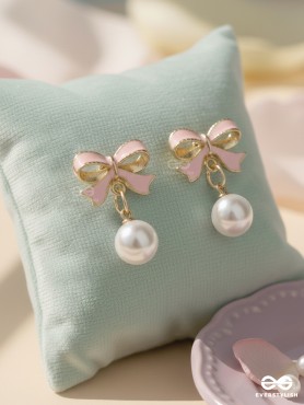 BOWBERRY – PEARL DROP EARRINGS
