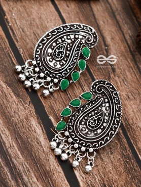 The Vintage Motifs - Emerald Green - The Embellished Oxidised Collection