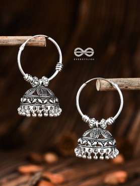 The Beautiful Intricate Hoop Jhumkis