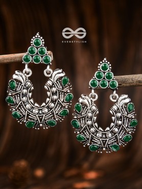 An Intricate Shimmer (Emerald Green) - The Embellished Oxidised Collection