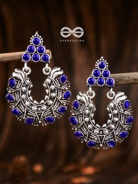 An Intricate Shimmer (Sapphire Blue) - The Embellished Oxidised Collection