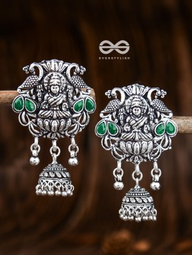 The Divine Goddess (Emerald Green) - Embellished Oxidised Collection