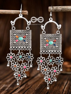 The Embellished Trunk Floral Mesh - The Oxidised Boho Collection