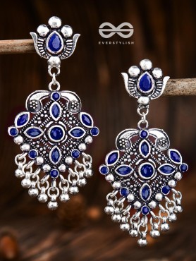 The Geometric Statement Makers (Sapphire Blue) - Embellished Oxidised Collection