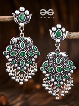 The Geometric Statement Makers (Emerald-Green) - Embellished Oxidised Collection