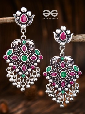 The Geometric Statement Makers (Emerald-Ruby) - Embellished Oxidised Collection
