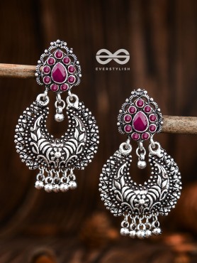 The Droplet Motifs - Ruby Red - The Embellished Oxidised Collection
