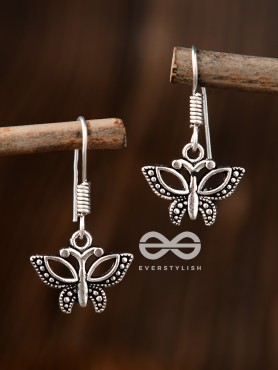 The Hanging Butterflies - Tiny Trinket Earrings