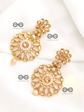 The Marvellous Meenakari Collection - Kriti Earrings - Pink