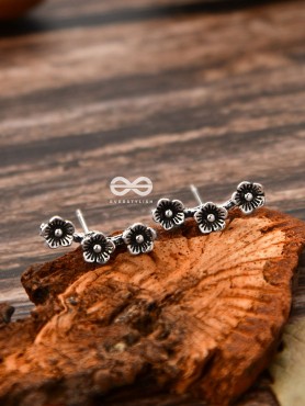 The Floral Triplet - Tiny Trinket Stud Earrings