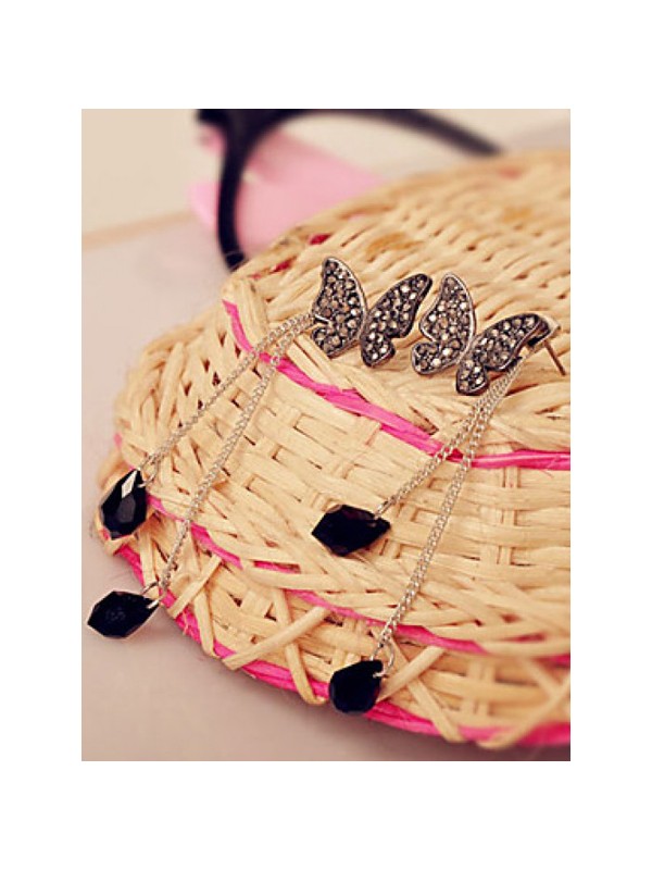 Black Butterfly fall Earrings