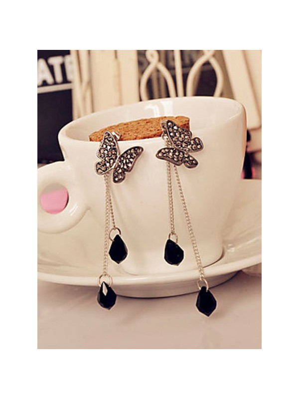 Black Butterfly fall Earrings