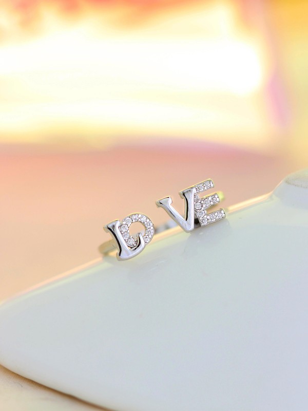 Joyous Love Adjustable American-Diamond Ring