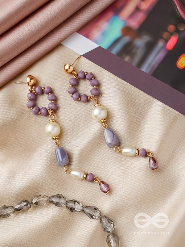 In the Loop- Golden Embellished Earrings