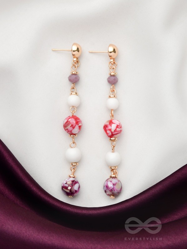 The Blossom Boulevard- Golden Embellished Earrings