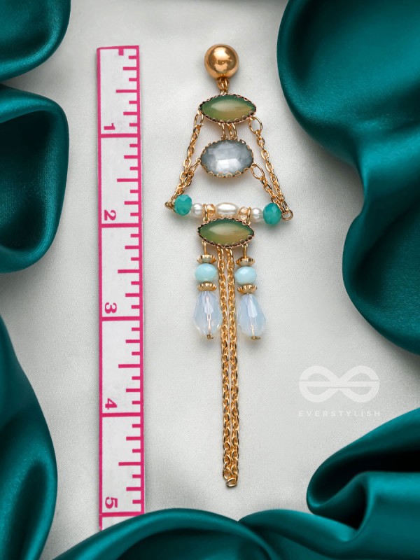 The Golden Glamour- Golden Embellished Earrings