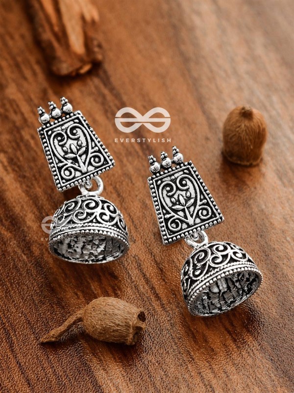 The Intricate Artwork Jhumkis - Tiny Trinket Earrings