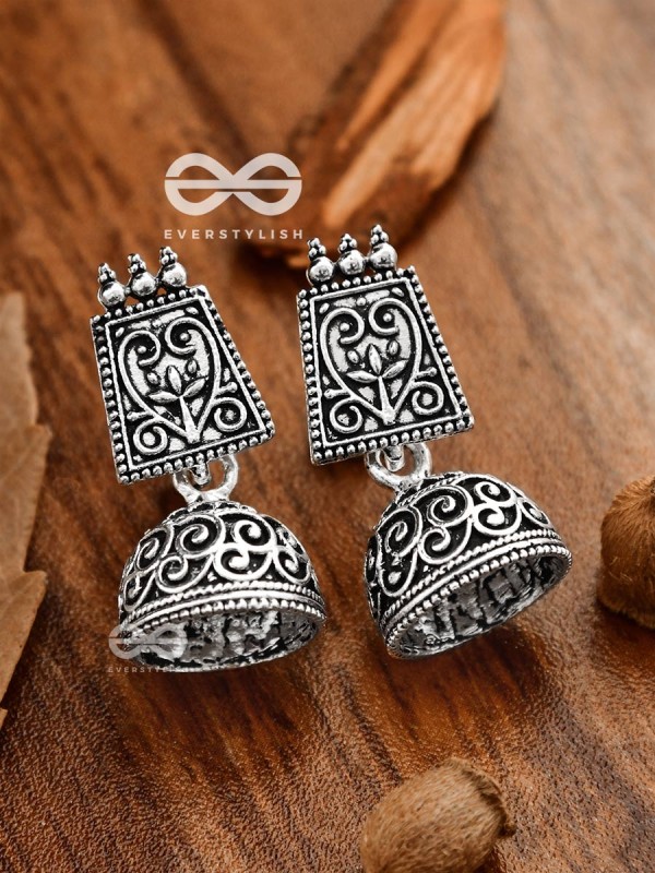 The Intricate Artwork Jhumkis - Tiny Trinket Earrings