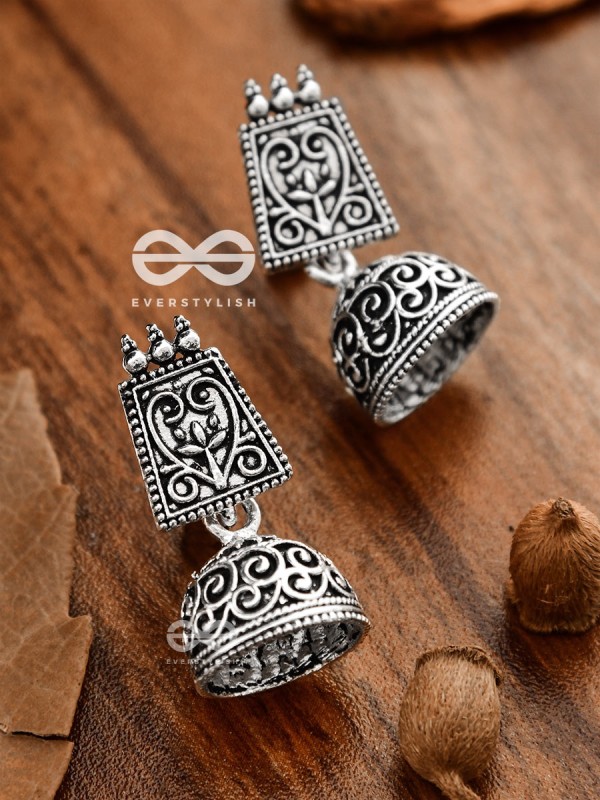 The Intricate Artwork Jhumkis - Tiny Trinket Earrings