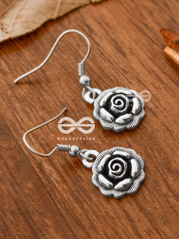 The Little Boho Floral Danglers - Tiny Trinket Earrings