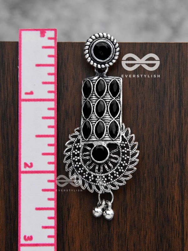 The Studded Artistry - Onyx Black - The Embellished Oxidised Collection