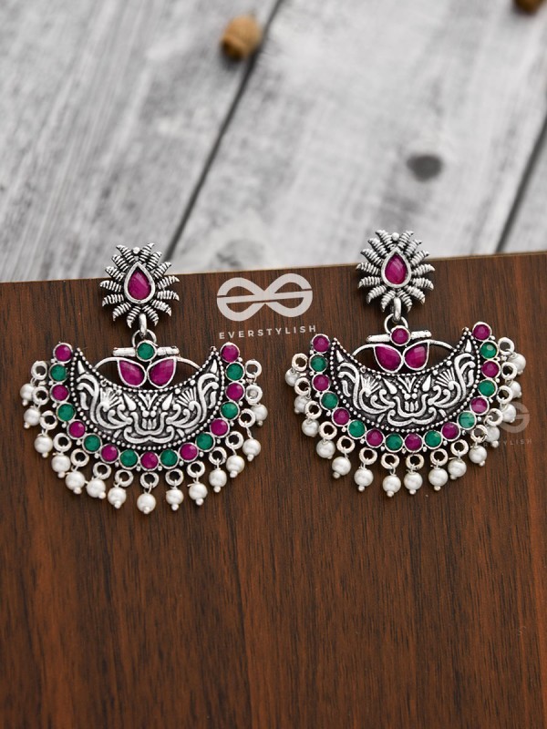The Bohemian Elegance (Ruby Emerald) - Embellished Oxidised Collection