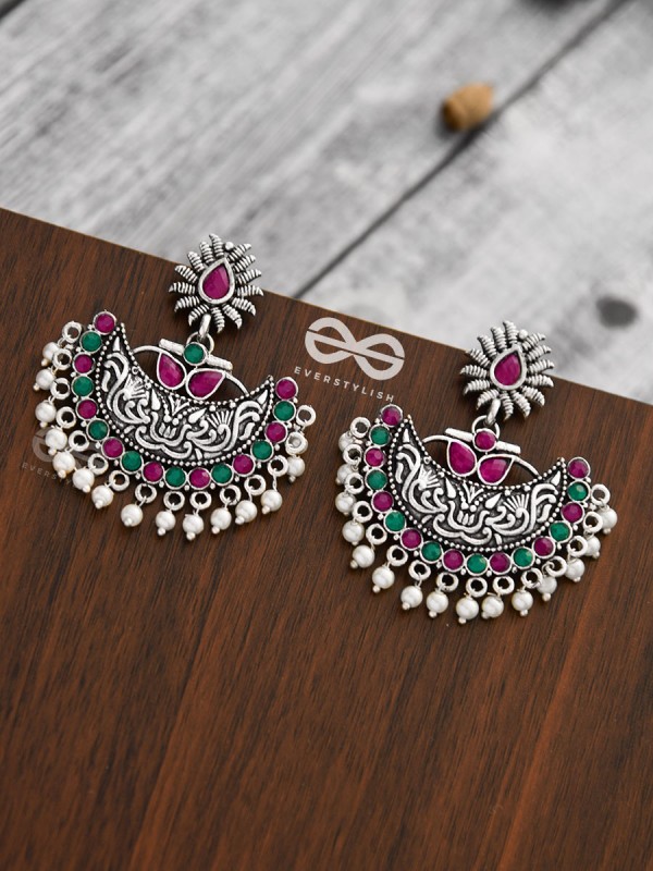 The Bohemian Elegance (Ruby Emerald) - Embellished Oxidised Collection