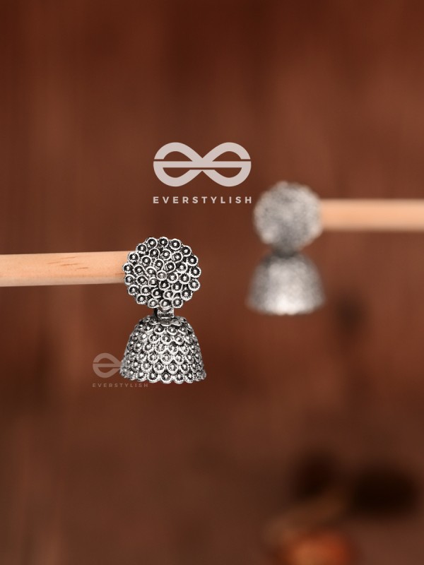 The Little Cute Floral Jhumkis - Tiny Trinket Earrings