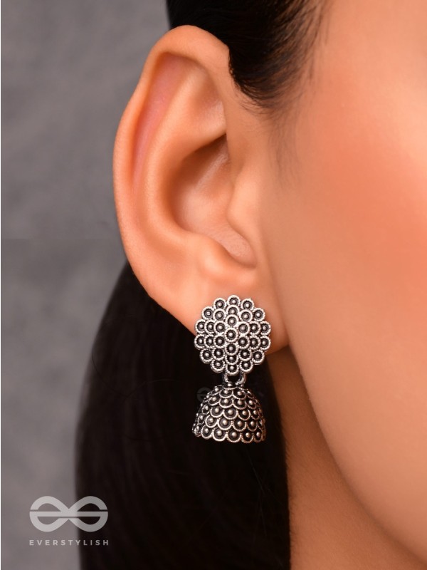 The Little Cute Floral Jhumkis - Tiny Trinket Earrings