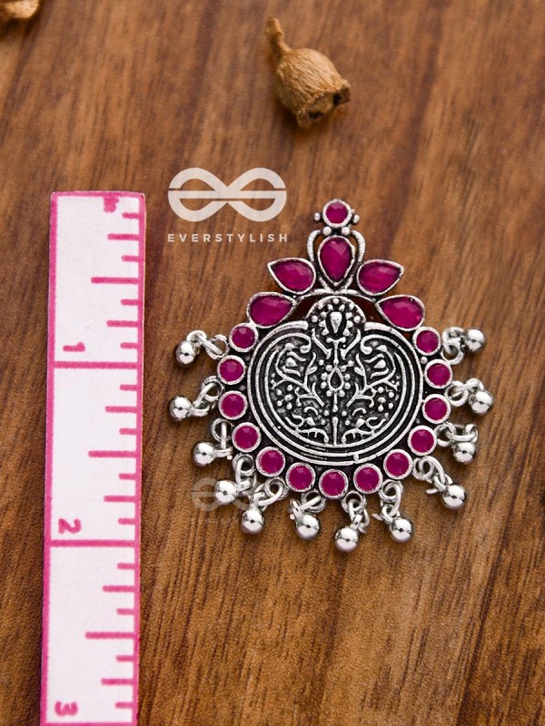 The Bohemian Intrigue (Ruby Red) - Embellished Oxidised Collection