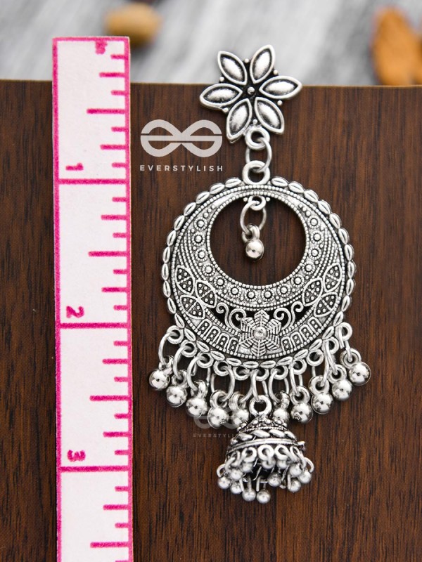 Intricate Floral Artwork Statement earrings