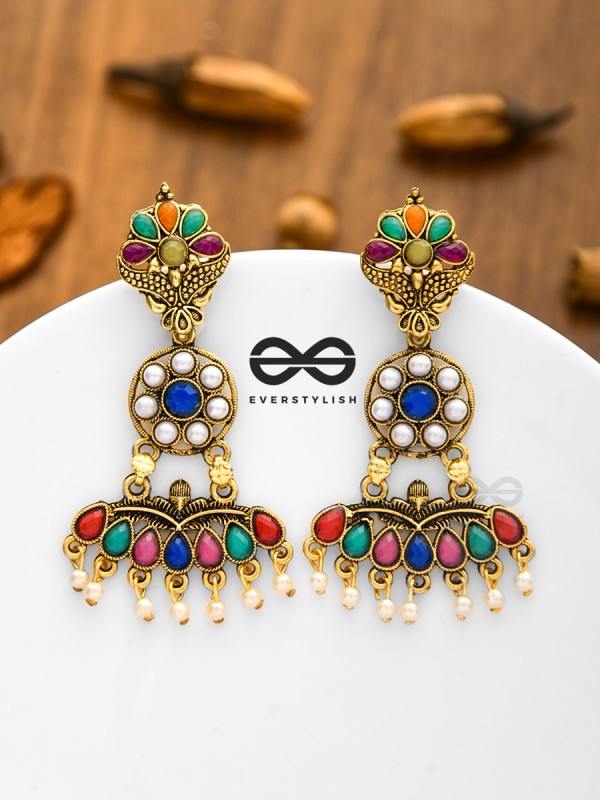 My Gorgeous Self - Statement Multicoloured Earrings