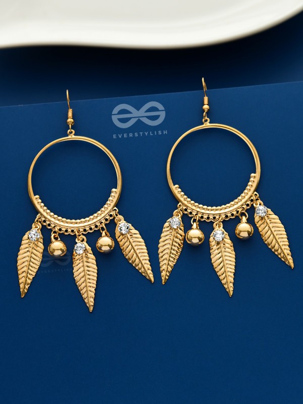 The Dangling Shimmery Leaves - The Golden Charm Collection