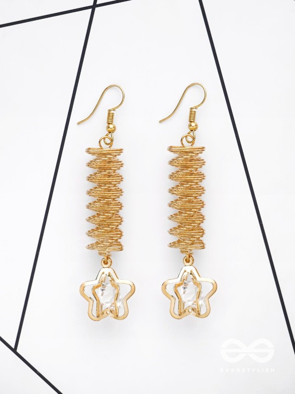 The Spiralling Studded Stars - The Golden Charm Collection