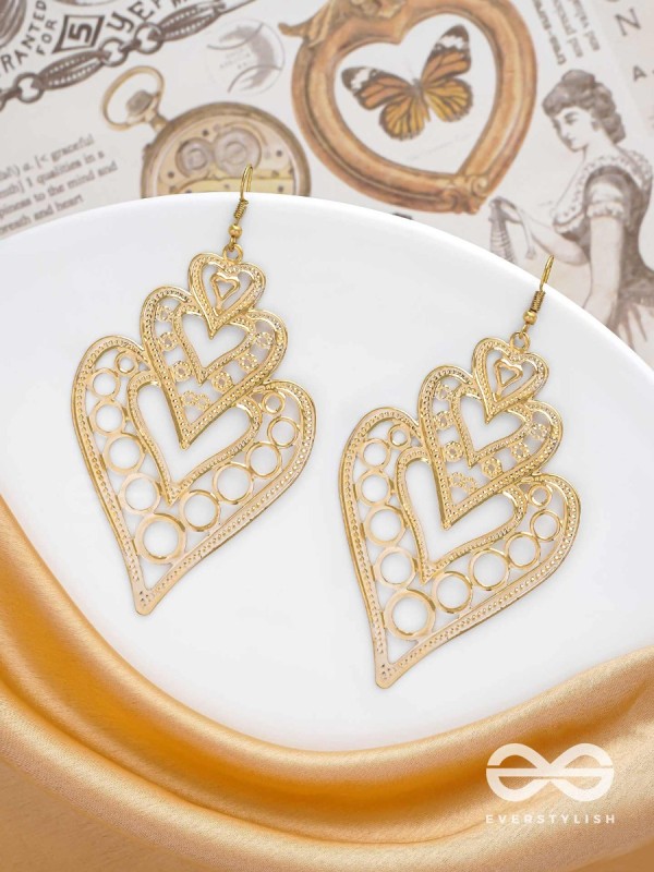 The Multilayered Intricate Hearts - The Golden Charm Collection